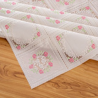 ผ้าปูโต๊ะ PVC กันน้ำกันเปื้อนผ้าปูโต๊ะ ทำความสะอาดง่าย ผ้าปู…