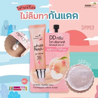 [กล่อง 6 ซอง] Nami Make Up Pro White Peach DD Cream นามิ เมคอัพโปร ไวท์ พีช ดีดีครีม