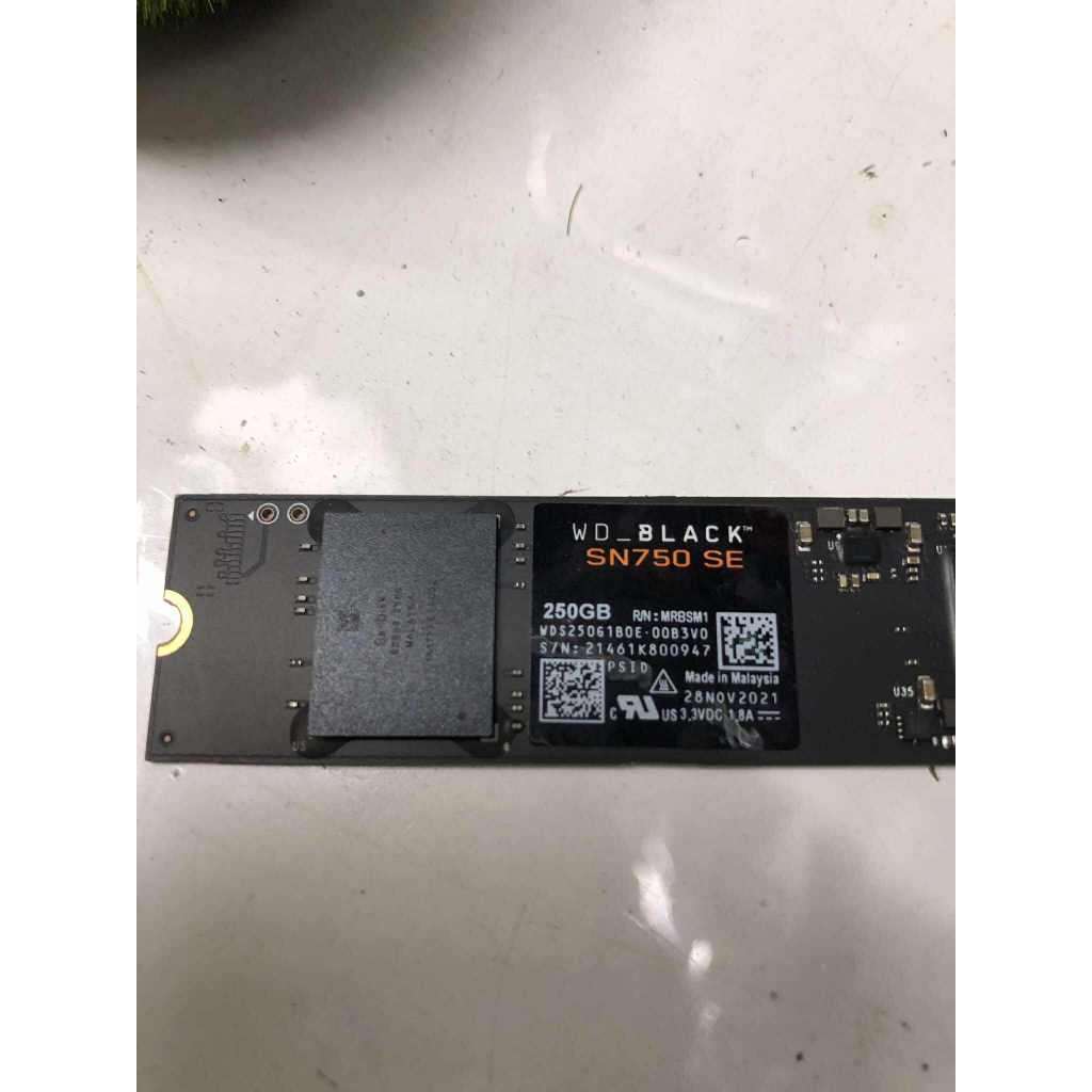 250 GB SSD (เอสเอสดี) WD BLACK SN750 SE - PCIe 4/NVMe M.2 2280 ไม่มีกล่อง ใช้งานปกติ ประกันยาว