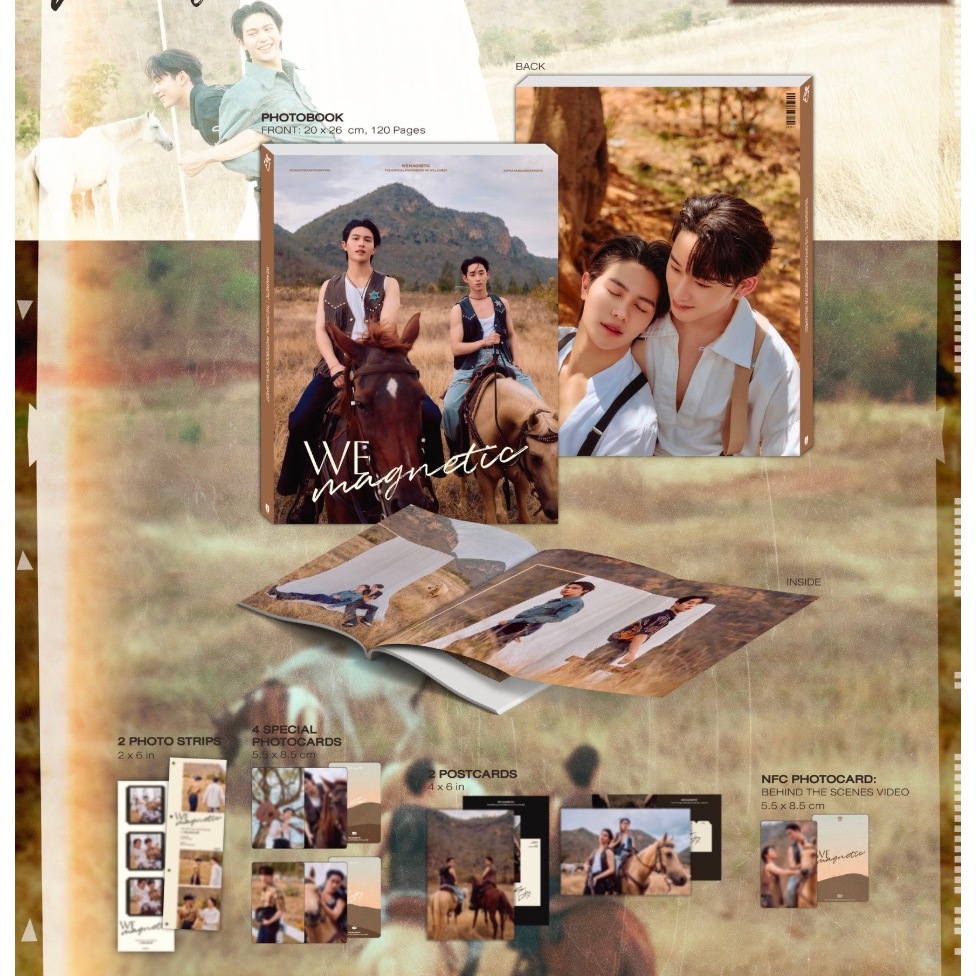 🚚（พร้อมส่ง）WE MAGNETIC | THE OFFICIAL PHOTOBOOK OF WILLIAMEST GMMTV วิลเลี่ยม เอส WILLIAM EST