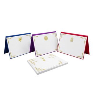 Butterfly ใบประกาศนียบัตร กระดาษการ์ดอาร์ต 180 แกรม ปั๊มฟอยล…