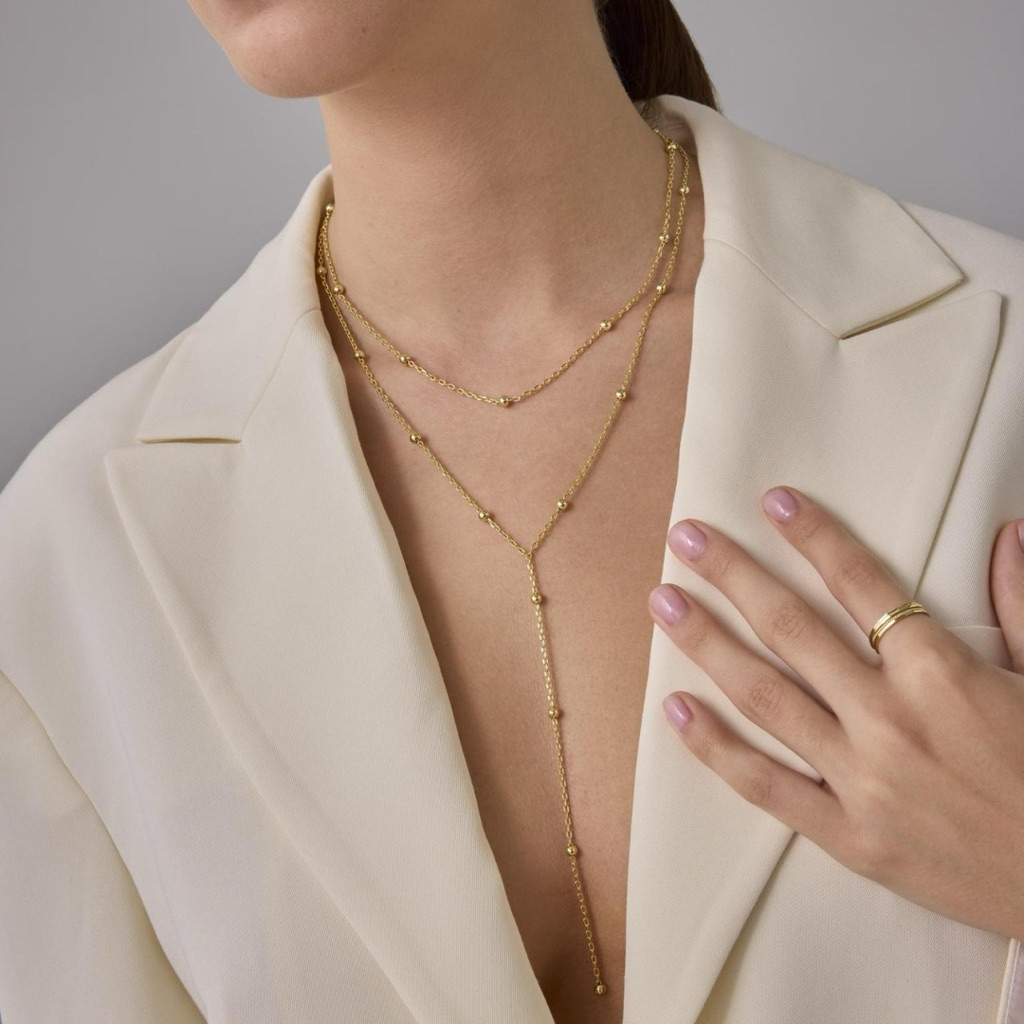 ✨พร้อมส่งจากไทย✨ E-12สร้อยคอแบบยาวแต่งมุกปรับความยาวได้ สร้อยเงินประดับตกแต่งมุก - รูปที่ 6