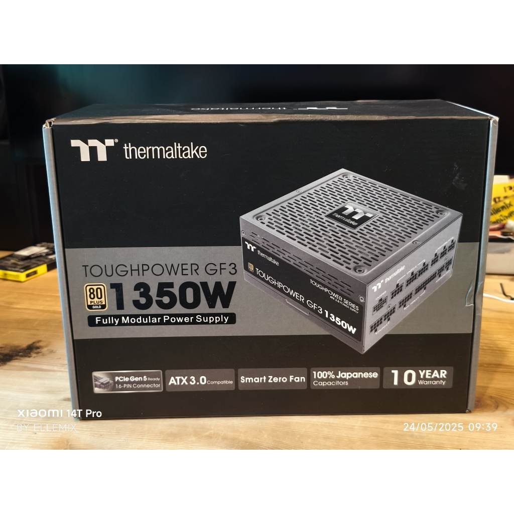 POWER SUPPLY (เพาเวอร์) THERMALTAKE TOUGHPOWER GF3 1350W GOLD - 1350W 80 PLUS GOLD (ATX) มือสอง ประก