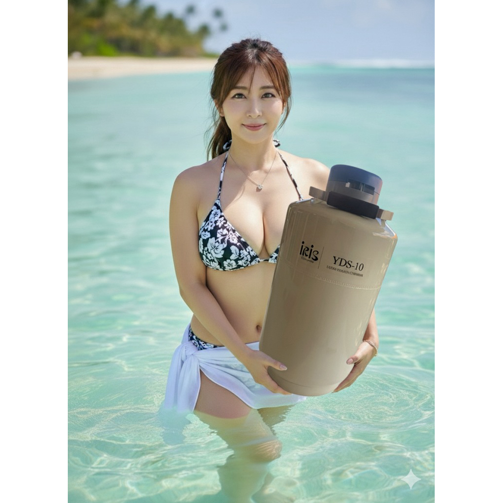 ถังเก็บน้ำเชื้อ  แบบหิ้ว เคลื่อนย้ายง่าย ขนาด 3ลิตร