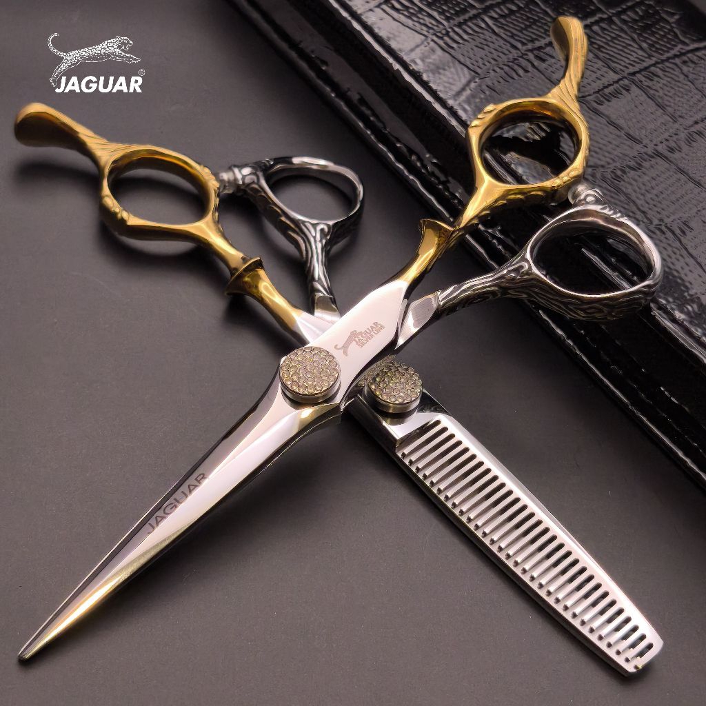 ถูก/แท้ Jaguar 1คู่ กรรไกรตัดผมจากัวร์  ขนาด 6 นิ้ว