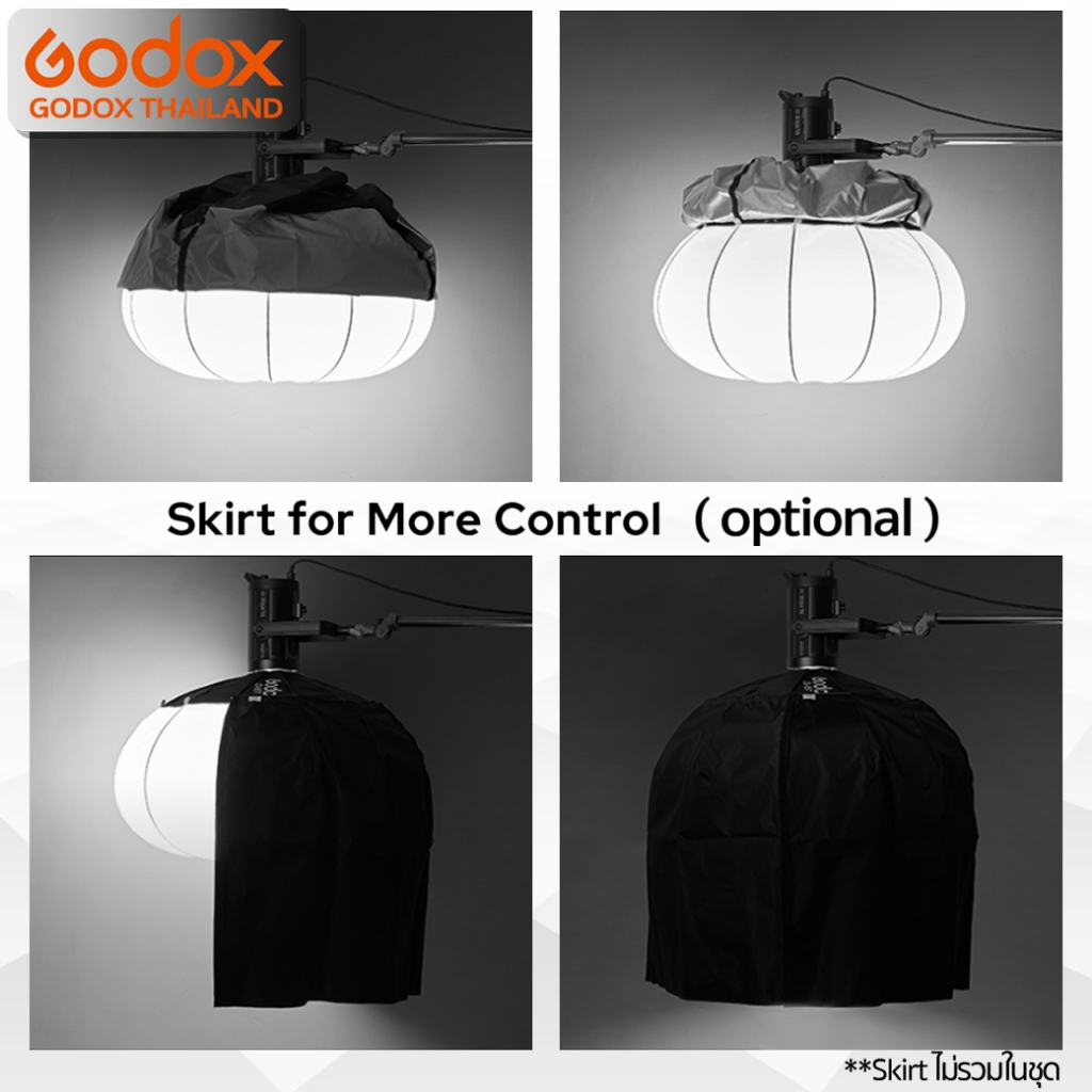 Godox Softbox CS-50T, CS-65T, CS-85T, SS-65, SS-85 - Collapsible Lantern ซอฟท์บ็อกซ์แบบโดม - Bowen Mount / Godox Thailan - รูปที่ 4