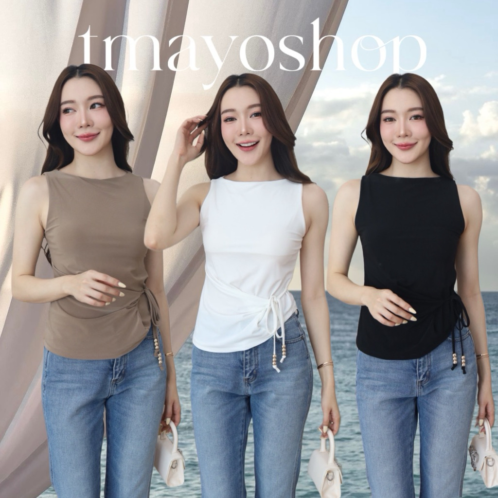 Ruched Side Bow Top 💖✨