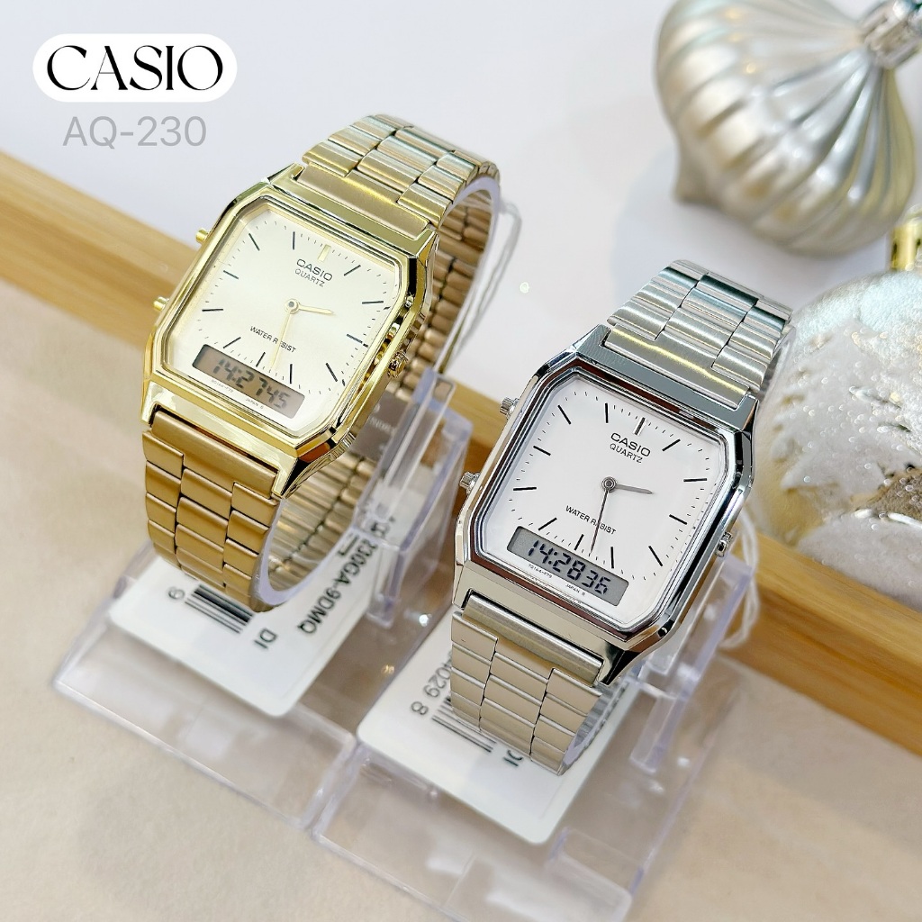 Casio Standard นาฬิกาข้อมือ รุ่น AQ-230A,AQ-230GA (AQ-230A-2A1,AQ-230A-4A,AQ-230GA-5A,AQ-230GA-9)
