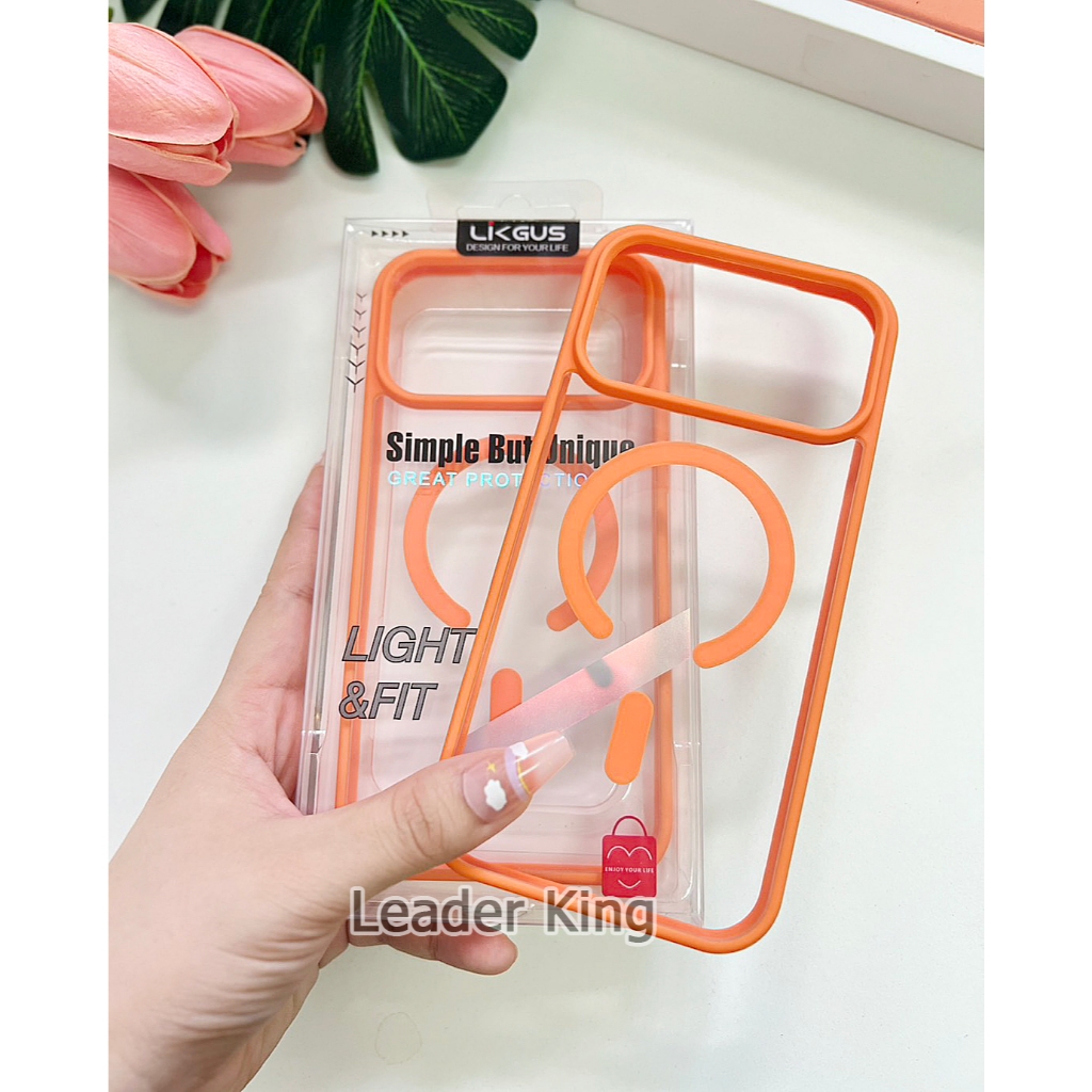 เคส ชาร์จได้ อะคริลิคใส กันกระแทก สําหรับ iPhone 17Promax 17Air 17Pro 17 045