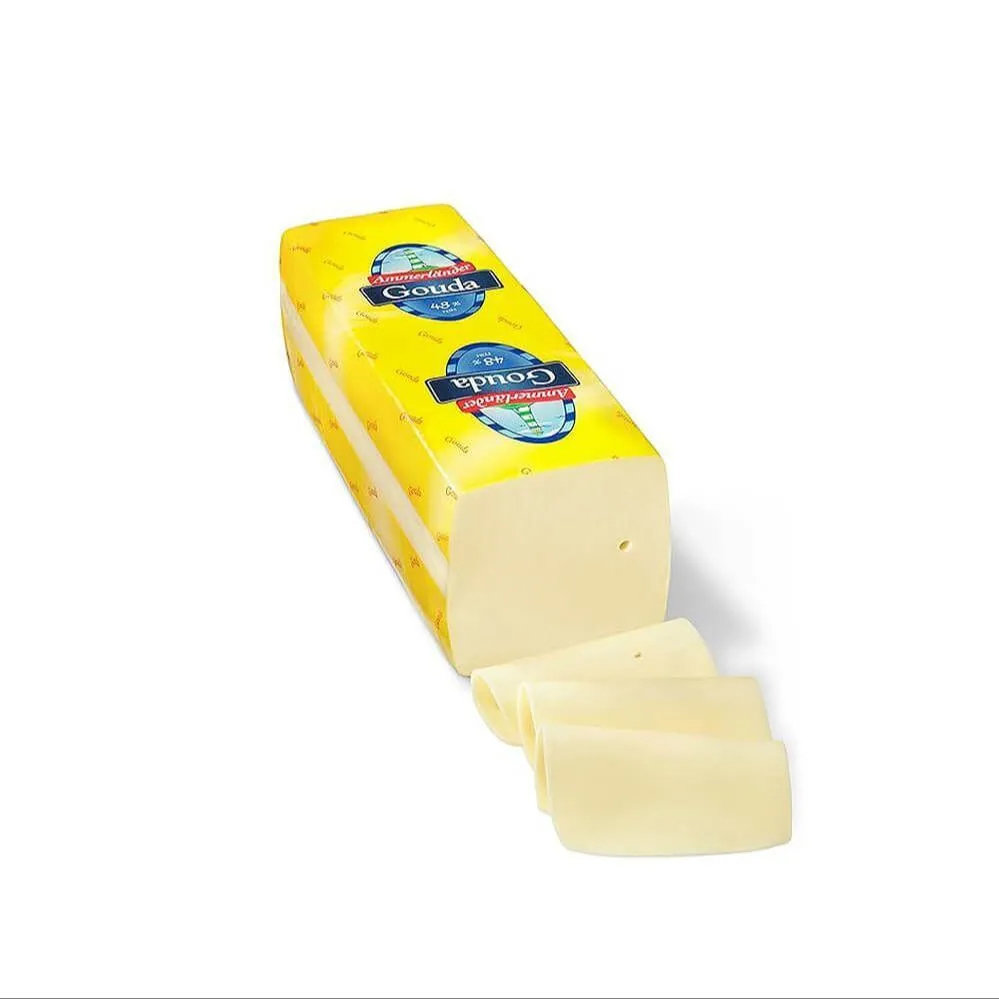 Premium Ammerlaender Gouda Cheese Block 3 Kg - ชีส Gouda Mild – บล็อก 3 กก. (ผลิตในเยอรมนี)