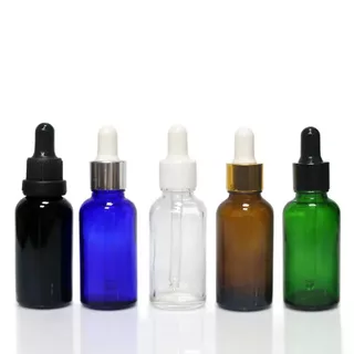 ขวดดรอปเปอร์ สีชา ขวดบีบหยด empty amber bottle glass ขวดเซรั่ม น้ำมันหอมระเหย เอสเซ้น