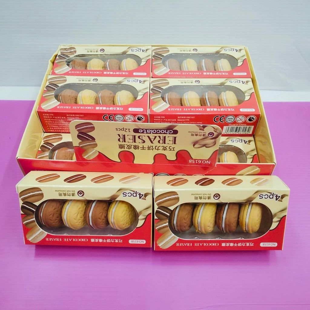 (ยกโหล 12 ชิ้น) No.131  เครื่องเขียน ราคาส่ง ยางลบ  ยางลบแฟนซีน่ารัก ของเล่น สุ่มแบบ สุ่มสี สุ่มลาย เลื่อนดูรูปตัวอย่าง