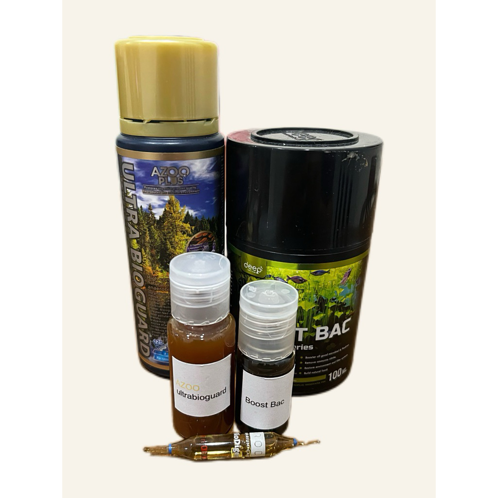 AZOO ultrabioguard/Biodigest /BOOST BAC  เซ็ทตั้งตู้ลำธารเเละตู้ปลา ชุดประหยัด!!!