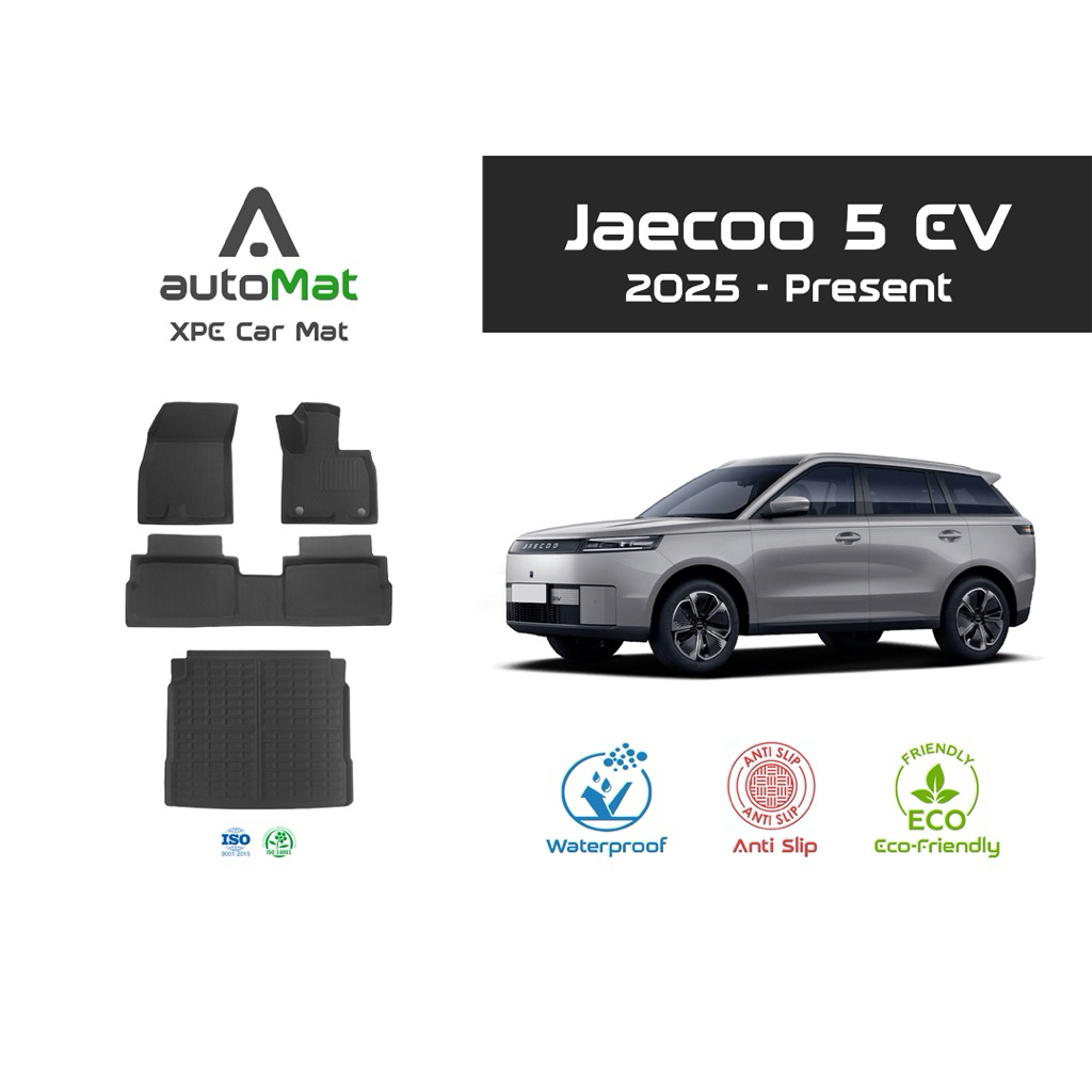 autoMat พรมปูพื้นรถยนต์ XPE สำหรับ Jaecoo 5 EV รุ่นปี 2025-ปัจจุบัน