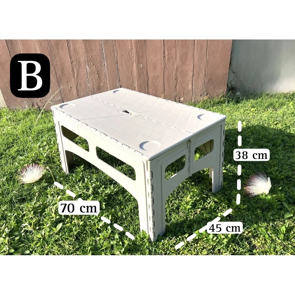 โต๊ะพับอเนกประสงค์ โต๊ะแคมป์ปิ้ง Folding table แบบB ** ความสูง 38 เซนติเมตร **
