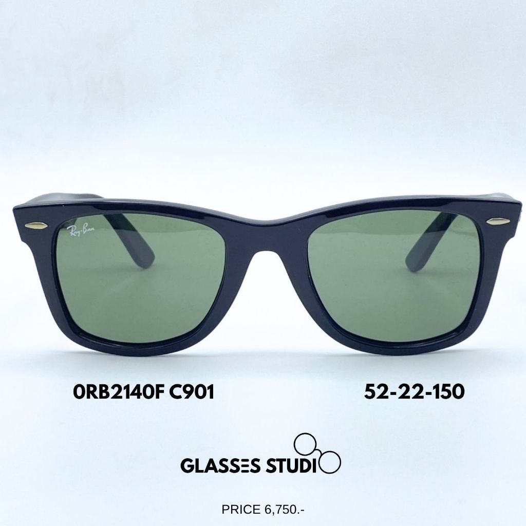 กรอบแว่นตา Ray Ban ของแท้ 100% 0RB2140F (สีดำ)