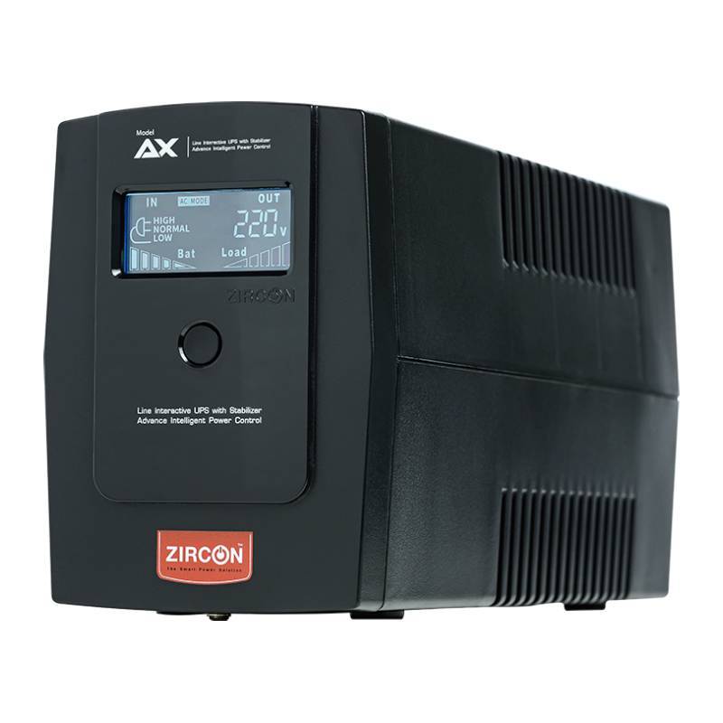 เครื่องสำรองไฟ ZIRCON UPS AX-1000VA/550W