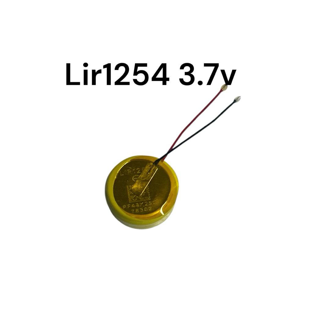1254 LIR1254 3.7v 60mAh สําหรับหูฟัง TWS สำหรับหูฟัง ชาร์จใหม่ได้ จำนวน 1 ก้อน