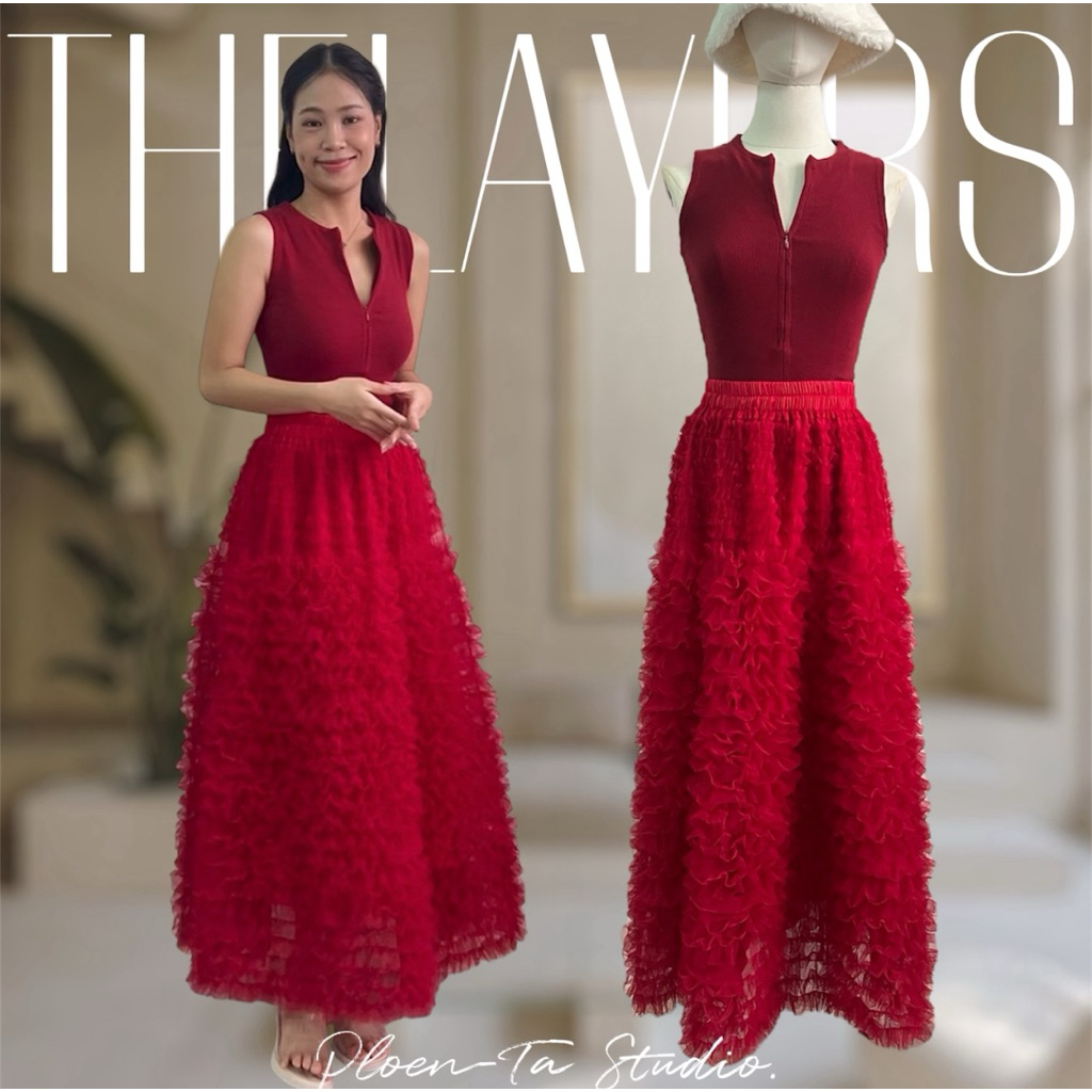 Layers skirt กระโปรงทรงสุ่ม ดีเทลเย็บเลเยอร์ชั้นๆสุดเก๋ มี11สี – โปรปัง