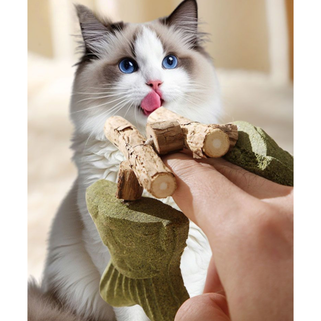 AL-1531 แคทนิปของเล่นแมวรูปทรงก้างปลา มาคู่กับไม้ มาทาทาบิ 2 in 1 ช่วยคลายเครียด พร้อมส่ง🌻🫶🏻