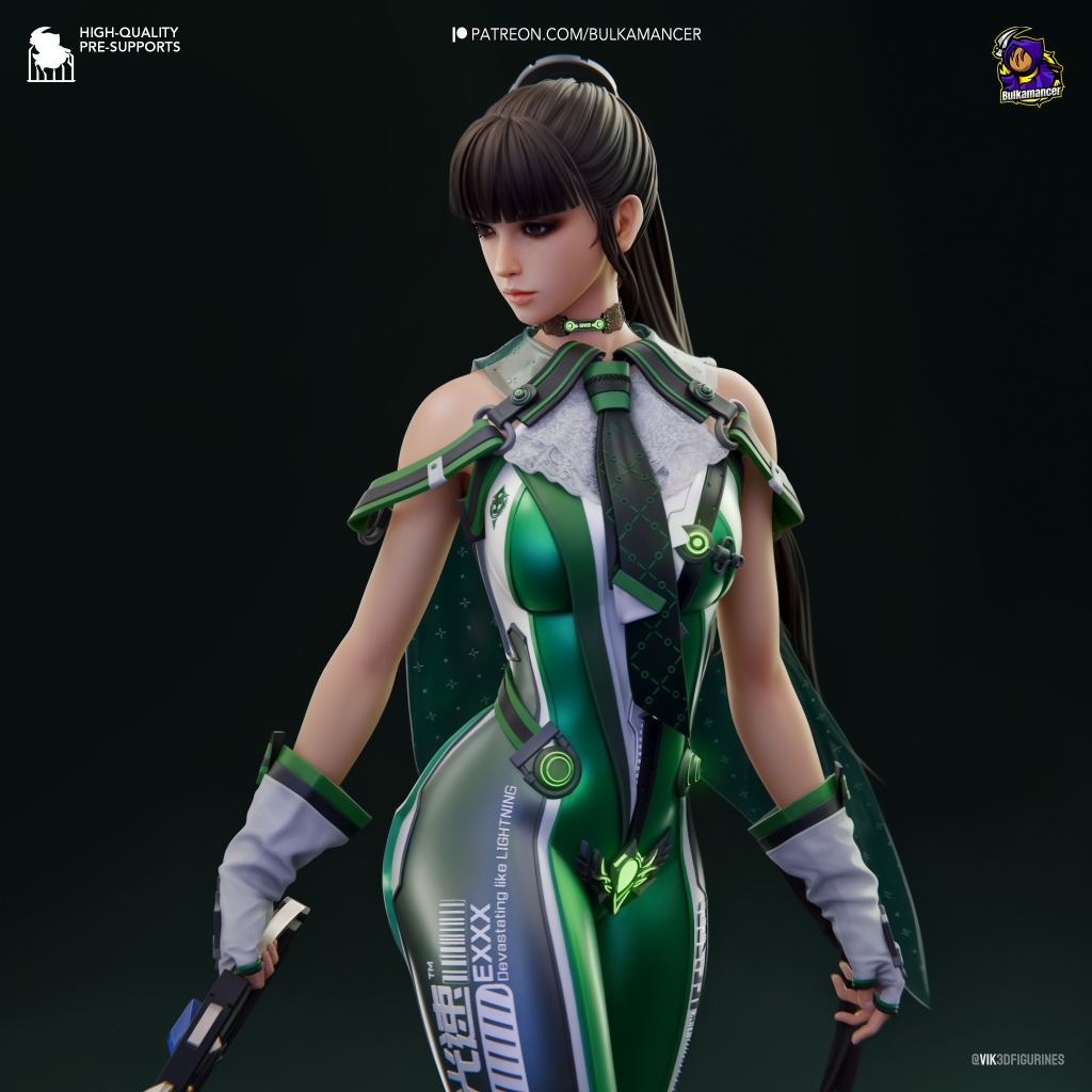 Eve - Stellar Blade โมเดลการ์ตูน ฟิกเกอร์ Resin 3D Printing Model ขนาด 1/8–1/6 [โมเดลเรซิ่นไม่ทำสี]