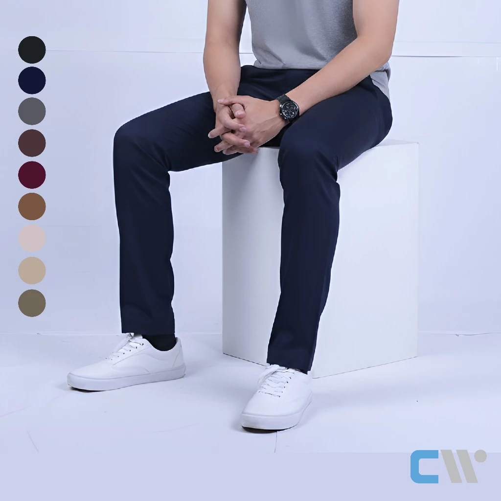 CW Chino Pants | กางเกงชิโน่ผ้ายืด ทรงกระบอกเล็ก 9 สี – คล่องตัว ดูดีทุกวัน [CW-NL]