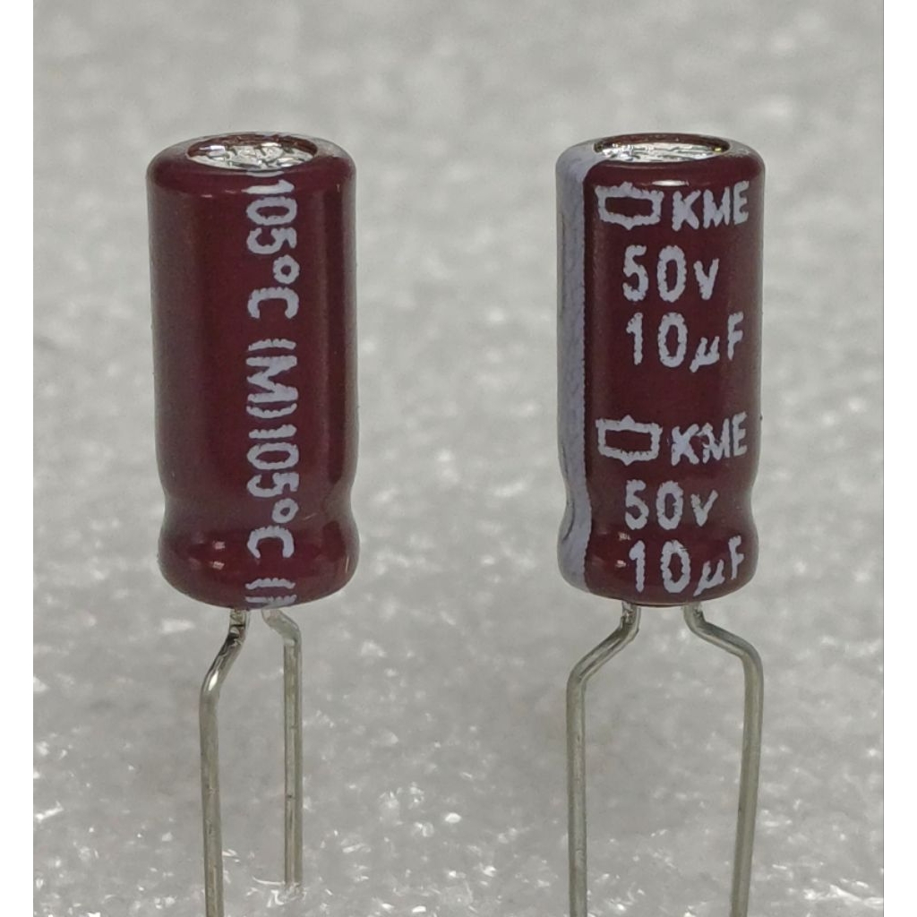 Nippon Chemi-con KME 10uf 50v 105°  (ราคา10ตัว) capacitor ตัวเก็บประจุ คาปาซิเตอร์