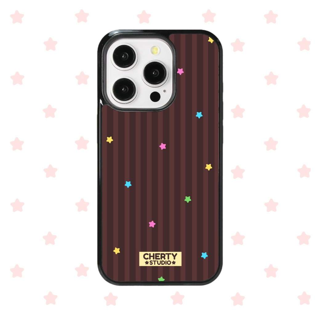 มี i17 series Phone case ( TPU ) Magnetic 🧲 / Normal brownie star by chertystudio 🤎