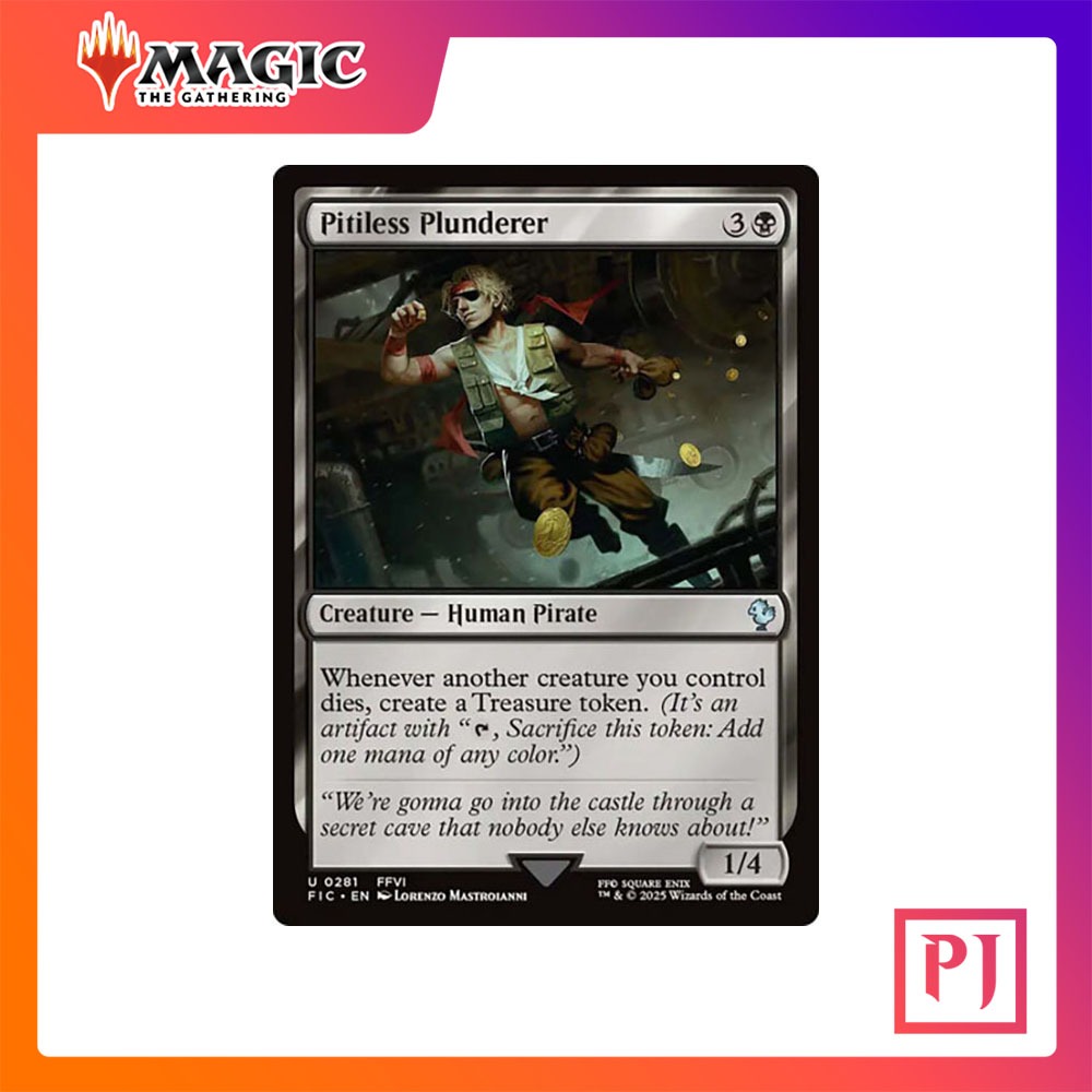 [MTG] Pitiless Plunderer [FIC] [BLACK] [UNCOM] [NORMAL] [ENG] (การ์ดเมจิค / Magic the Gathering)