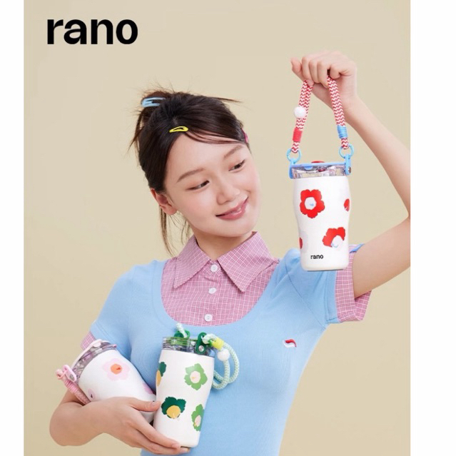 พร้อมส่งทุกสี แก้วเคลือบเซรามิก Rano แท้จากชอป(ใช้โค้ดลดได้)Rano 420ml แก้วเก็บความเย็น/ร้อน เคลือบเซรามิก