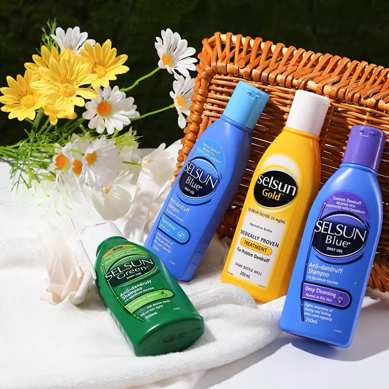 ของแท้%，Selsun ควบคุมความมันแชมพูขจัดรังแคอันทรงพลัง 2.5% Powerful anti-dandruff shampoo oil control 200ml