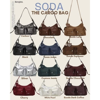 8anglesshop - 🛋️🎧 Re-edition กระเป๋า Soda Cargo (soda)ขนาด12.5 นิ้ว ปรับสายสั้น-ยาวได้ C070