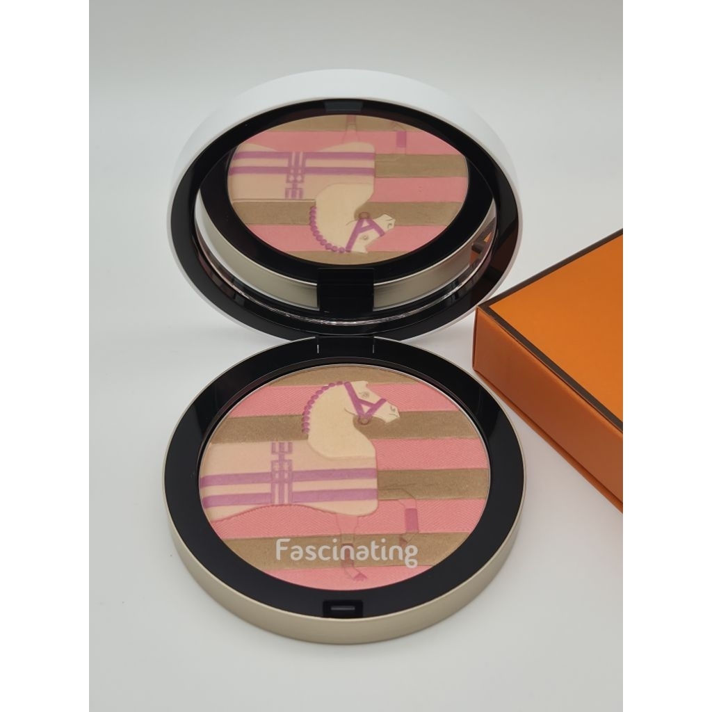 HERMES POUDRE DE SOIE FINI HÂLE NATUREL ROSÉ SILK POWDER HEALTHY ROSY GLOW ผลิต 02/68