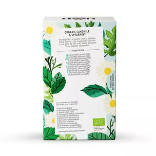 Heath & Heather Organic Camomile & Spearmint Tea (20 Bags / 30g) ชาอังกฤษ ชาซอง ชาออร์แกนิก