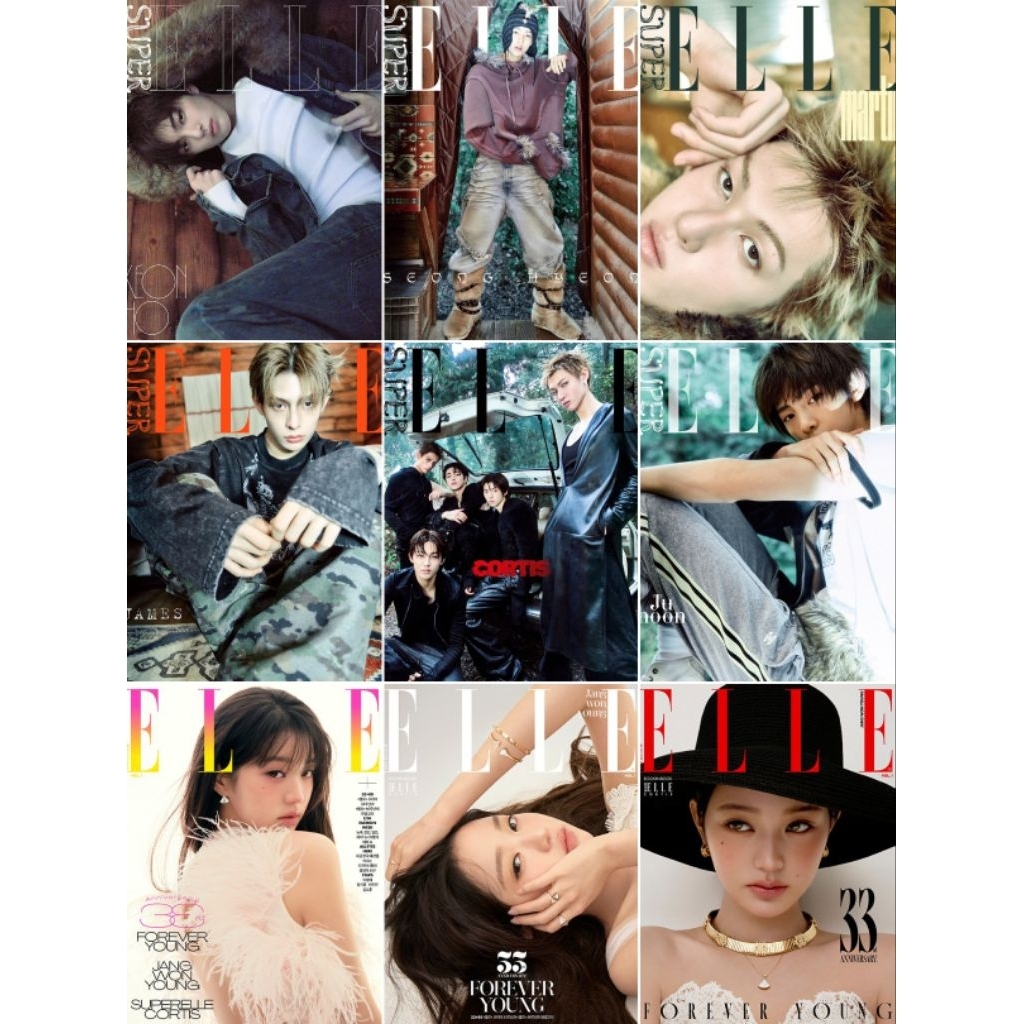 พร้อมส่ง💥Elle korea 2025.11 ปก จางวอนยอง  ด้านในมีเล่มแถม #cortis