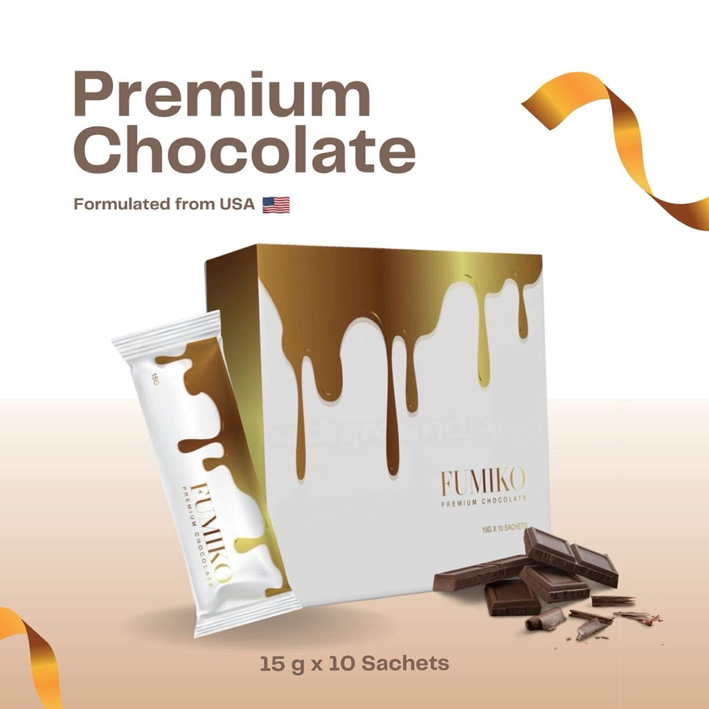[ Fumiko] Hotcha dark chocolate โกโก้นำเข้าจากประเทศมาเลเซีย