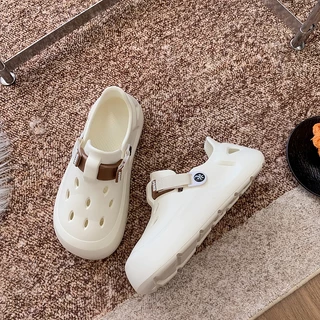 JSNB มาใหม่! รองเท้าแตะส้นแบน รองเท้าแตะ Unisex ไซส์ใหญ่ 36-45 พื้นรองเท้ายางนุ่มและกันลื่น [LN71401]