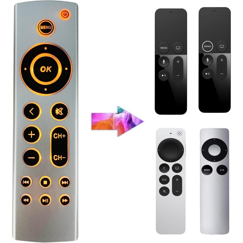 Replacement Remote Control for Apple Tv 4K HD Remote Control A2169 A1625 A1427 (No Voice Control) [Ship from Bangkok]
