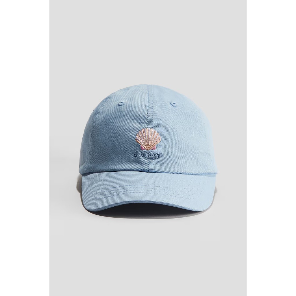 H&M หมวกแก๊ปดีเทลปัก Embroidery ผ้าฝ้ายทวิล ไซด์ 6-10 ปี