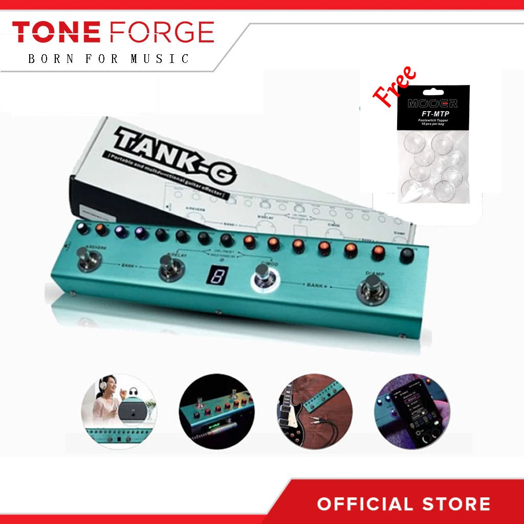M-VAVE TANK-G V.2 Guitar เอฟเฟคกีตาร์ TankG / Tank G / มัลติเอฟเฟค