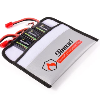9imod Portable Fireproof Bag Explosion-Proof Waterproof Lipo Battery Safety Bag Document Currency Keys Fireproo 5x8 inch