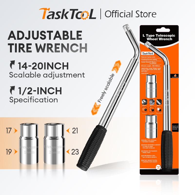 TASKTOOL ชุดประแจรูปตัว L 3 ชิ้น แบบพับเก็บได้ ประแจแอล  กุญแจหกเหลี่ยม 3 ตัวชุด