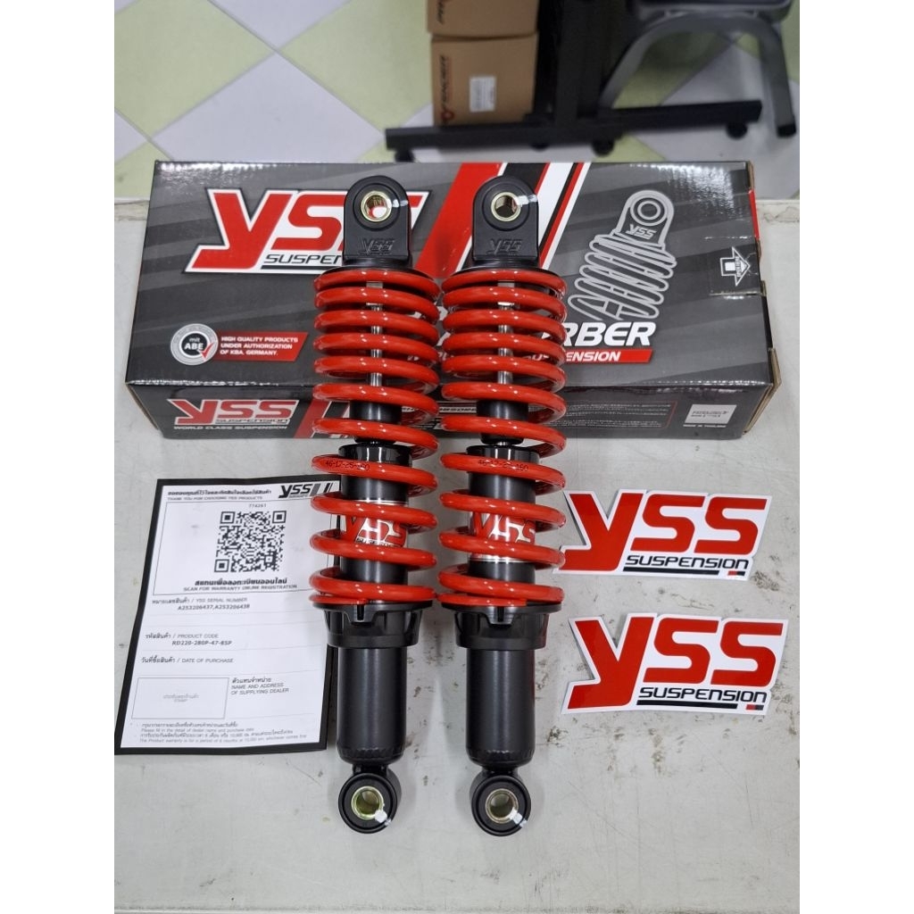 YSS โช้คมอเตอร์ไซค์ yamaha fin , spark 115 ฟิน สปาร์ค ความยาว 280 mm.