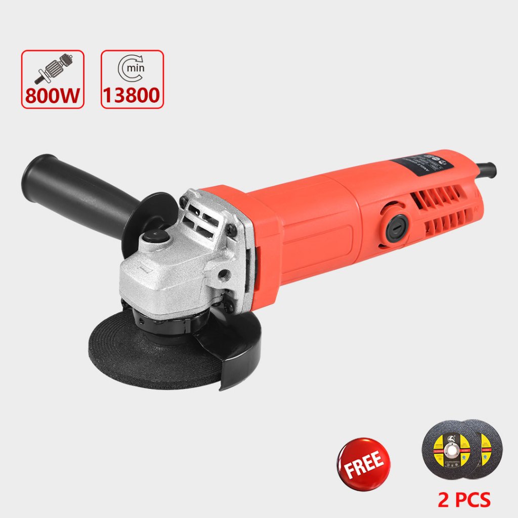 เครื่องเจียร์ 4 นิ้ว หินเจีย ลูกหมู เครื่องเจียร หินเจียร 800 W พร้อมด้ามจับและฝาครอบป้องกัน