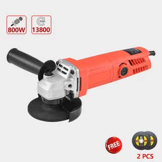 เครื่องเจียร์ 4 นิ้ว หินเจีย ลูกหมู เครื่องเจียร หินเจียร 800 W พร้อมด้ามจับและฝาครอบป้องกัน