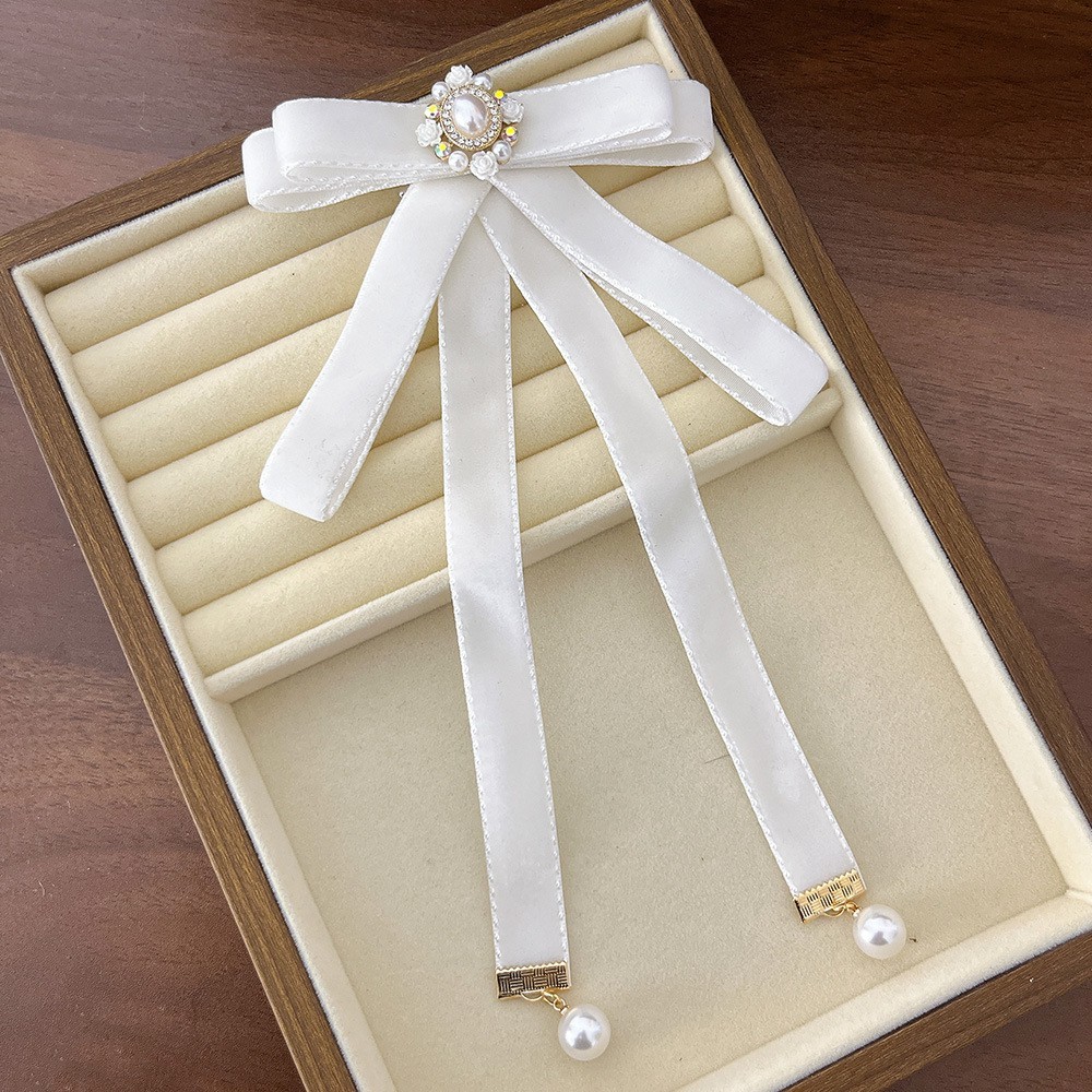 พร้อมส่ง🇹🇭 V-26 เข็มกลัดโบว์ 🧷 โบว์ติดคอเสื้อ เข็มกลัดติดเสื้อ เครื่องประดับเสื้อ อุปกรณ์เสริมตกแต่งสำหรับผู้หญิง - รูปที่ 2