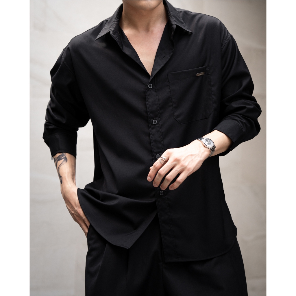 MUU SHIRT รุ่น FLOWING COLLECTION เสื้อเชิ้ีต เสื้อเชิ้ตทรง Oversized ผู้ชาย