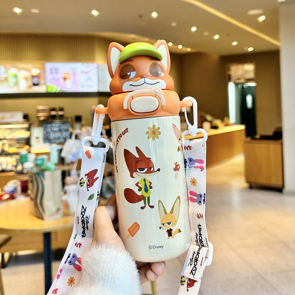 มาใหม่  สวยพรีเมี่ยม งานแท้ Disney  ขนาด 480 ml. เก็บเย็นได้ทั้งวัน สแตนเลส 316  น้ำหนักเบา มีหลอดดูดนิ่ม ดูดง่าย รูปที่ 4