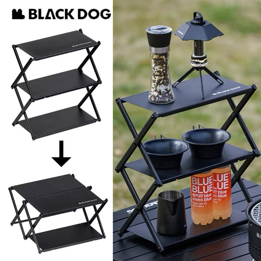 BLACKDOG ชั้นวางของ เอนกประสงค์ Desktop Folding Storage Rack พับเก็บได้ เล็กกระทัดรัด
