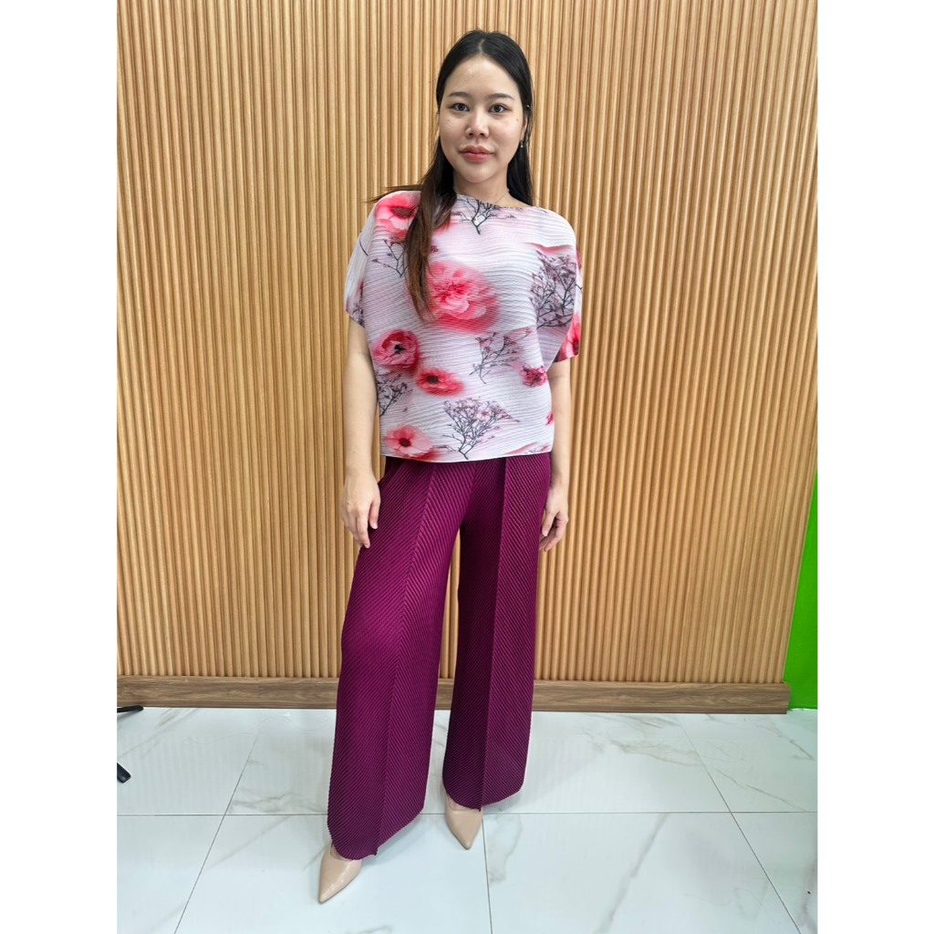 PleatByNisa A823 กางเกงอัดพลีทผ้าพรีเมียม เนื้อผ้าคุณภาพ Polyester100% - รูปที่ 3